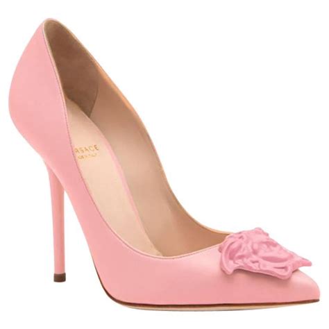 versace palazzo pumps red|Versace pink shoes.